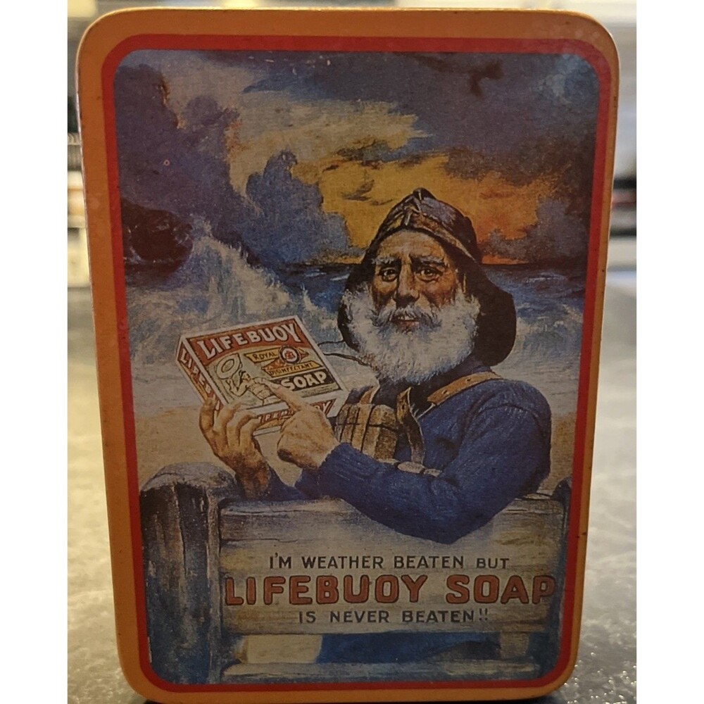 Lifebuoy Soap Metal Tin Box Nostalgic Advertising Bristol Ware Container Empty